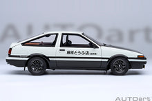 Indlæs billede til gallerivisning TOYOTA SPRINTER TRUENO (AE86) INITIAL D PROJECT D FINAL VERSION 30th AANIVERSARY 1980 WHITE BLACK 1:18