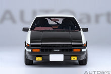 Indlæs billede til gallerivisning TOYOTA SPRINTER TRUENO (AE86) INITIAL D PROJECT D FINAL VERSION 30th AANIVERSARY 1980 WHITE BLACK 1:18