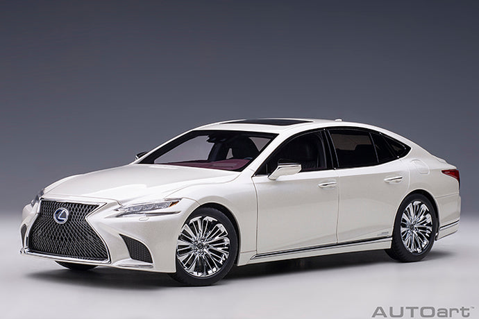 LEXUS LS500h 2018 WHITE PEARL MET 1:18