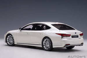 LEXUS LS500h 2018 WHITE PEARL MET 1:18