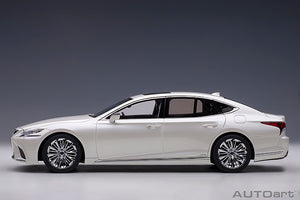 LEXUS LS500h 2018 WHITE PEARL MET 1:18