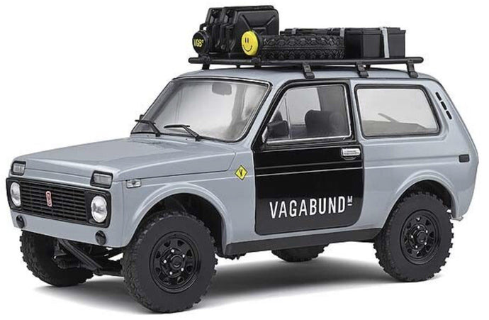 Lada NIVA VLADA 1980 lys grå/sort 1:18