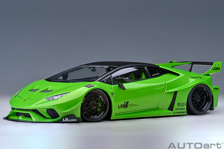 LAMBORGHINI HURACAN LIBERTY WALK LB SILHOUETTE WORKS GT 2018 PEARL GREEN 1:18
