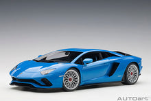 Indlæs billede til gallerivisning 2017 Lamborghini Aventador S, pearl blue 1:18