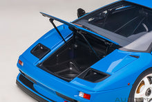 Indlæs billede til gallerivisning LAMBORGHINI DIABLO SVR 1996 BLUE LE MANS 1:18