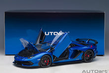 Indlæs billede til gallerivisning LAMBORGHINI AVENTADOR SVJ 2019 MET.BLUE 1:18