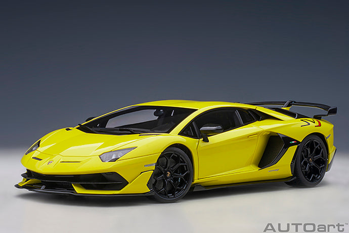 LAMBORGHINI AVENTADOR SVJ 2019 YELLOW TENERIFE 1:18
