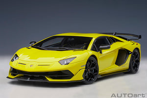 LAMBORGHINI AVENTADOR SVJ 2019 YELLOW TENERIFE 1:18
