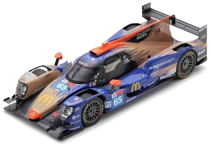Oreca 07 - GIBSON #65 CANAL/STEVENS/ALLEN 3rd LMP2 CLASS 24H LE MANS 2021 blå/bronze 1:18
