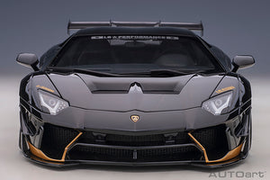Liberty Walk Lamborghini Aventador, gloss black/gold accents 1:18