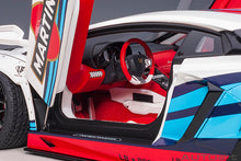 Indlæs billede til gallerivisning Liberty Walk Lamborghini Aventador *Martini*, white/red/blue 1:18