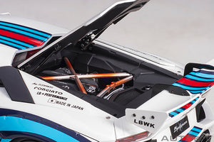 Liberty Walk Lamborghini Aventador *Martini*, white/red/blue 1:18