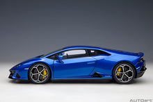 Indlæs billede til gallerivisning 1/18 Lamborghini Huracan Evo, blue 1:18