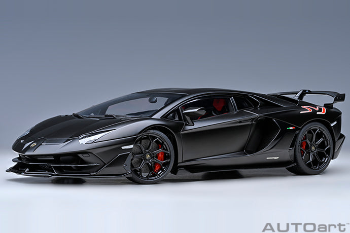 LAMBORGHINI AVENTADOR SVJ 2018 BLACK 1:18