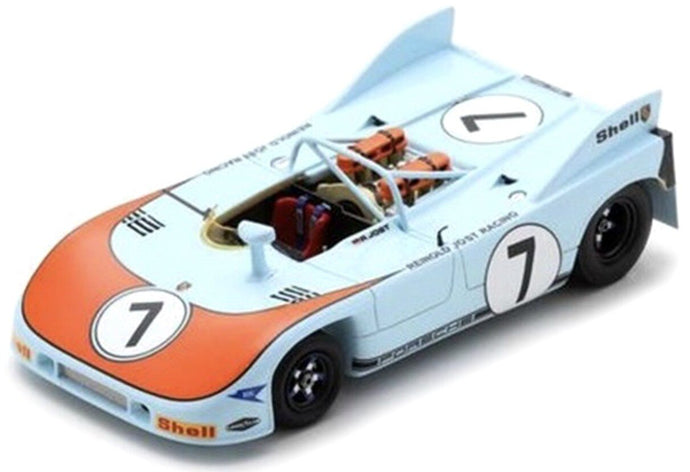 Porsche 908/03 #7 JOST/SCHULER 2nd 1000KM MONZA 1972 lys blå/orange 1:43