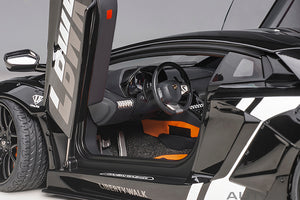 LAMBORGHINI AVENTADOR LIBERTY WALK 2017 BLACK 1:18