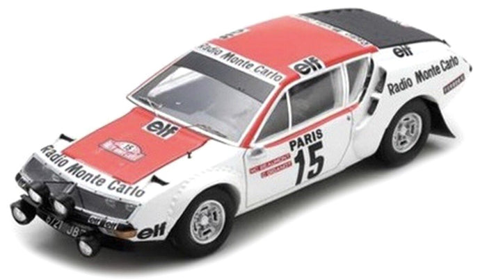RENAULT ALPINE A310 N 15 RALLY MONTECARLO 1976 M.C.BEAUMONT - C.GIGANOT WHITE RED 1:43