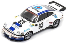 Indlæs billede til gallerivisning Porsche 911 RS 3.0 #63 LAGNIEZ/MEO 14th 24H LE MANS 1974 hvid/blå 1:43