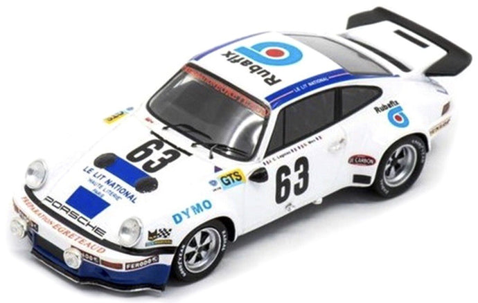 Porsche 911 RS 3.0 #63 LAGNIEZ/MEO 14th 24H LE MANS 1974 hvid/blå 1:43
