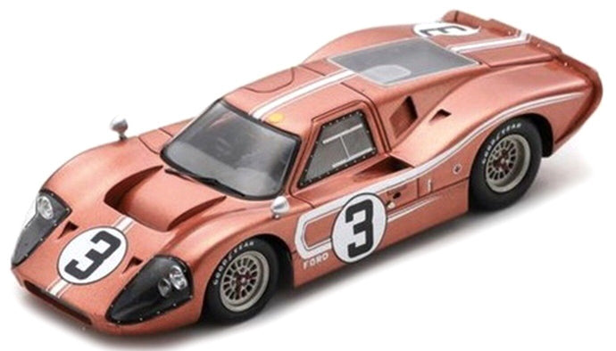 Ford GT40 MK IV #3 ANDRETTI/BIANCHI 24H LE MANS 1967 lyserød metallic 1:43