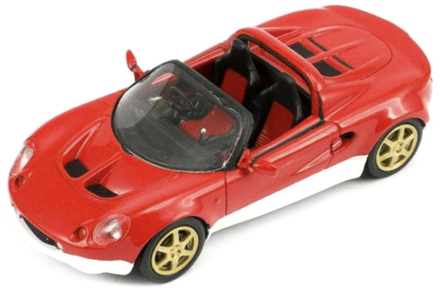 Lotus ELISE S1 TYPE 49 CABRIOLET 1999 rød/hvid 1:43
