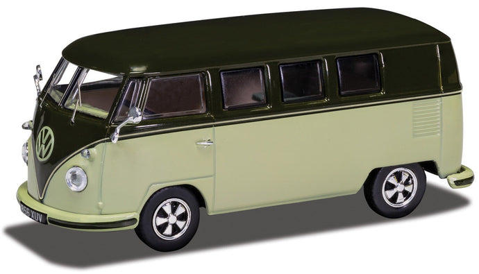 VOLKSWAGEN T1 MINIBUS CAMPERVAN 1964 2 TONE GREEN 1:43