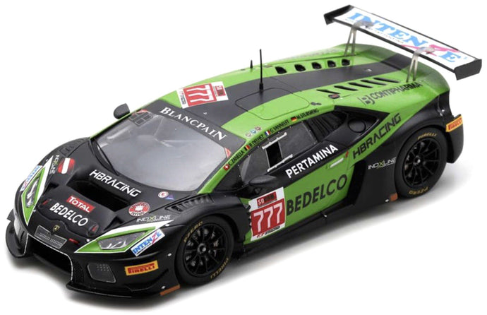 Lamborghini HURACAN GT3 #777 DELHEZ/VANNELET/STURSBERG/ZARNELLA 24H SPA 2017 sort/grøn 1:43