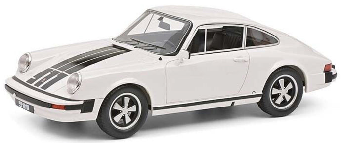 PORSCHE 911 COUPE 1977 WHITE BLACK 1:18