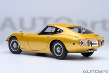 Indlæs billede til gallerivisning TOYOTA 2000GT 1967 GOLD 1:18