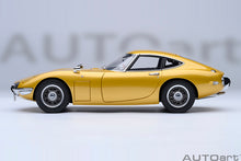 Indlæs billede til gallerivisning TOYOTA 2000GT 1967 GOLD 1:18