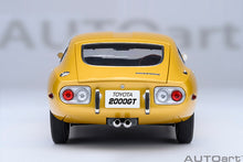 Indlæs billede til gallerivisning TOYOTA 2000GT 1967 GOLD 1:18
