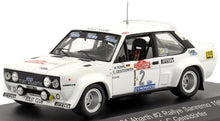 Indlæs billede til gallerivisning Fiat 131 ABARTH #2 ROHRL/GEISTDORFER WINNER RALLY SAN REMO 1980 hvid 1:43