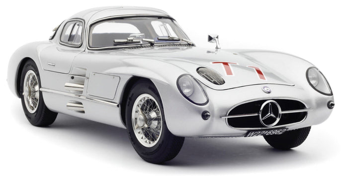 Mercedes Benz 300 SLR COUPE #T1 WOLFGANG VON TRIPS TOURIST TROPHY 1955 sølv 1:18