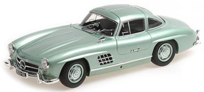 Mercedes Benz 300 SL (W198) 1955 lys grøn metallic 1:18