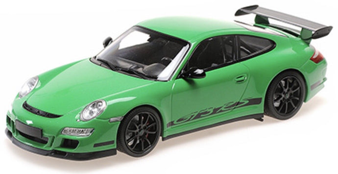 Porsche 911 (997.1) GT3 RS 2007 grøn/sort 1:18