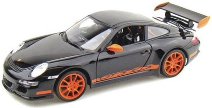 Porsche 911 (997.1) GT3 RS 2007 sort/orange 1:18
