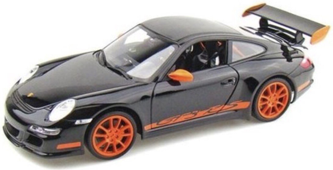 Porsche 911 (997.1) GT3 RS 2007 sort/orange 1:18