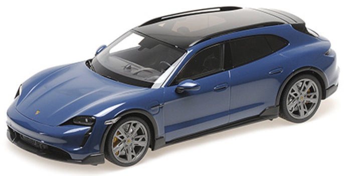 Porsche TAYCAN CROSS TOURISMO TURBO S 2021 blå metallic 1:18