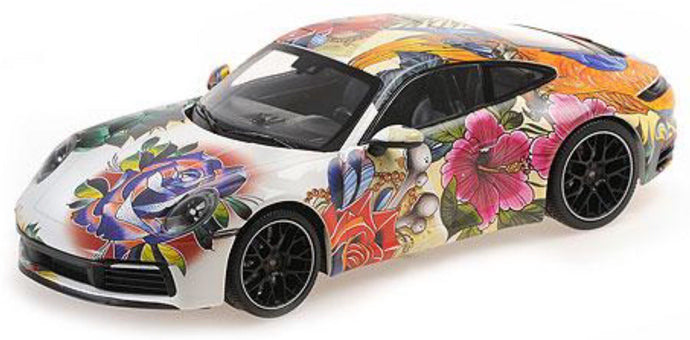 PORSCHE 911 CARRERA 4S COUPE FLOWER DESIGN 2019 VARIOUS 1:18