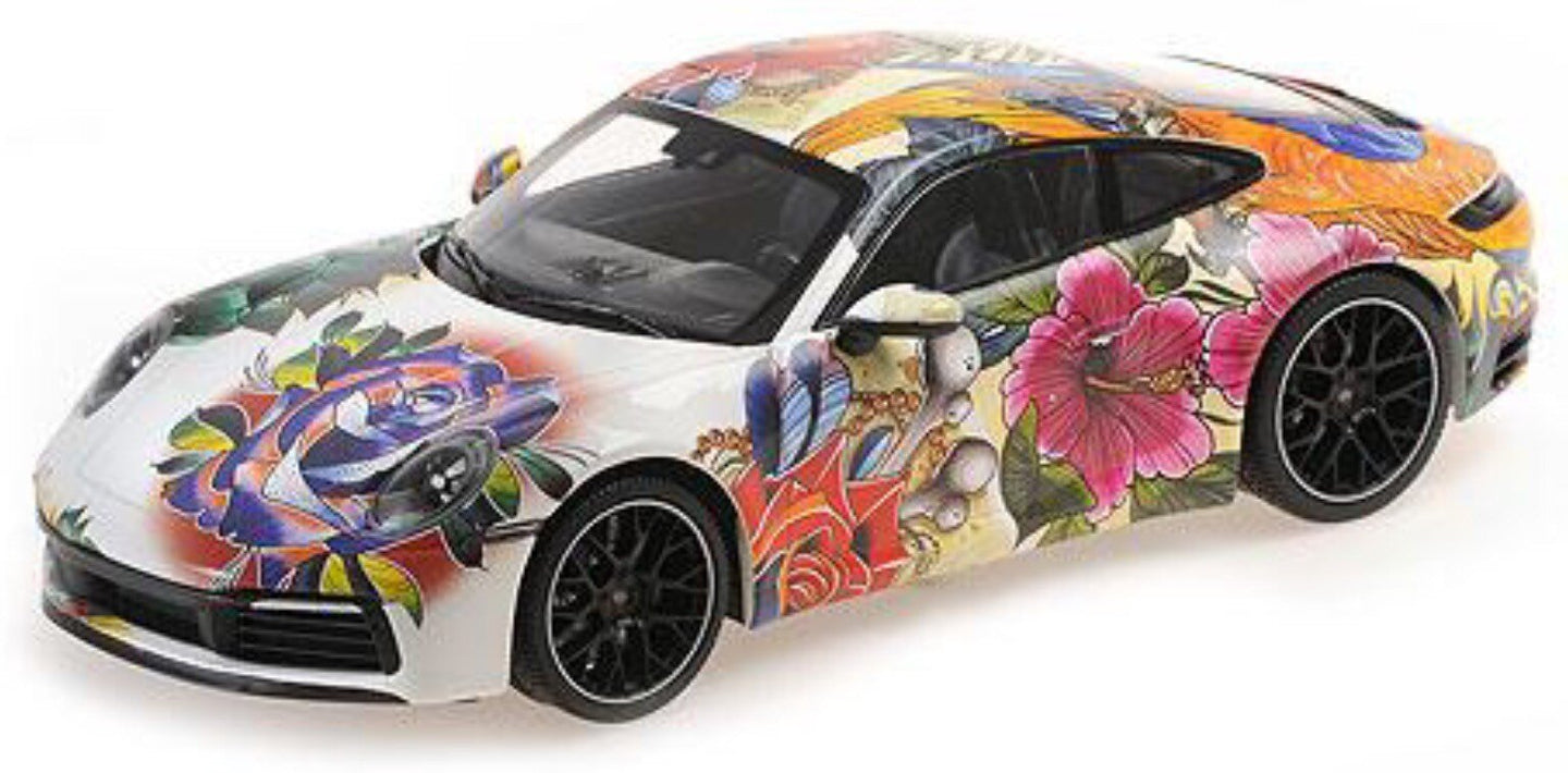 PORSCHE 911 CARRERA 4S COUPE FLOWER DESIGN 2019 VARIOUS 1:18
