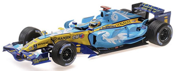 RENAULT F1 R26 TEAM MILD SEVEN RENAULT F1 N 1 WORLD CHAMPION TURKISH GP 2006 FERNANDO ALONSO LIGHT BLUE YELLOW 1:18