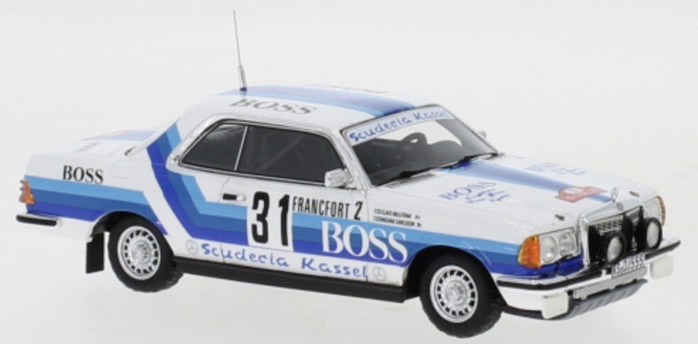 Mercedes Benz 280 CE #31 CARLSSON/BILLSTAM RALLY MONTE CARLO 1980 hvid/blå 1:43