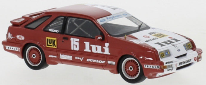Ford SIERRA XR4Ti #15 MANUEL REUTER DPM ZOLDER 1987 rød/hvid 1:43