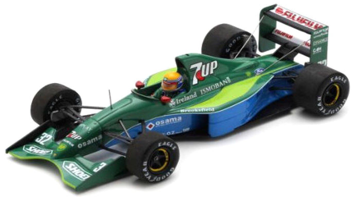 JORDAN 191 #32 ROBERTO MORENO ITALIAN GP 1991 grøn/blå 1:43