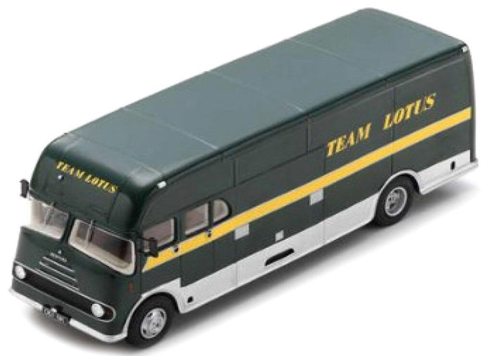 BEDFORD TRUCK TEAM LOTUS CAR TRANSPORTER 1961 GREEN YELLOW SILVER 1:43