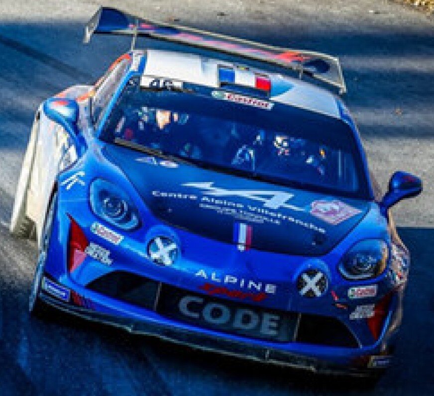 Alpine A110 RALLY #46 GUIGOU/BRONNER RALLY MONTE CARLO 2022 blå/hvid/rød 1:43