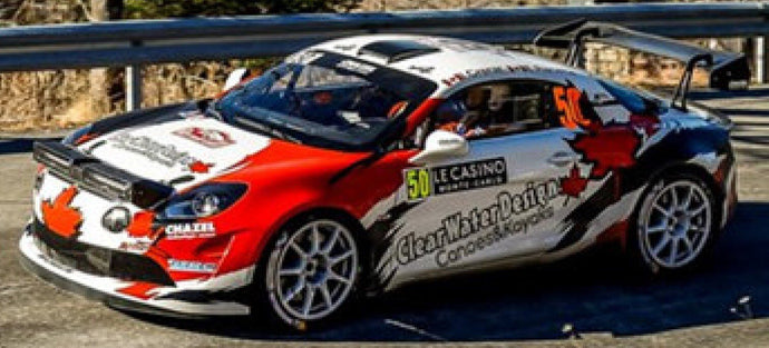 RENAULT ALPINE A110 RALLY N 50 RALLY MONTECARLO 2022 I.CRERAR - E.RACETTE WHITE RED BLACK 1:43