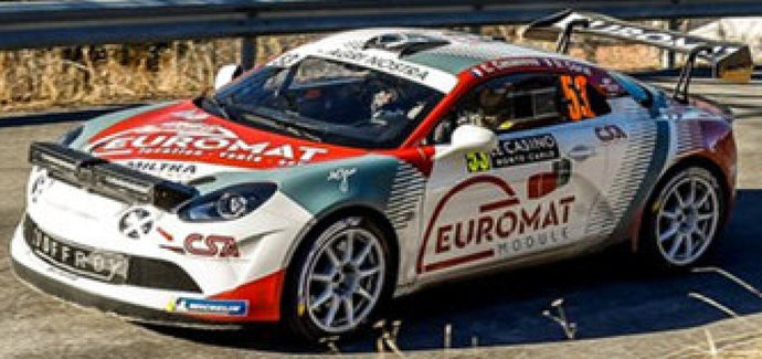 Alpine A110 RALLY #53 CASANOVA/CORVI RALLY MONTE CARLO 2022 hvid/rød/grøn 1:43