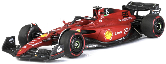 FERRARI F1-75 TEAM SCUDERIA FERRARI N 55 2nd BAHRAIN GP 2022 CARLOS SAINZ RED 1:43
