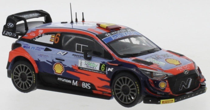 Hyundai i20 COUPE WRC #6 SORDO/CARRERA RALLY MONZA 2021 blå/rød 1:43